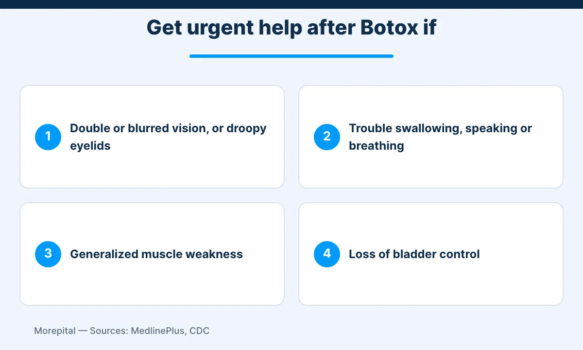 Botox warning signs that need urgent medical care