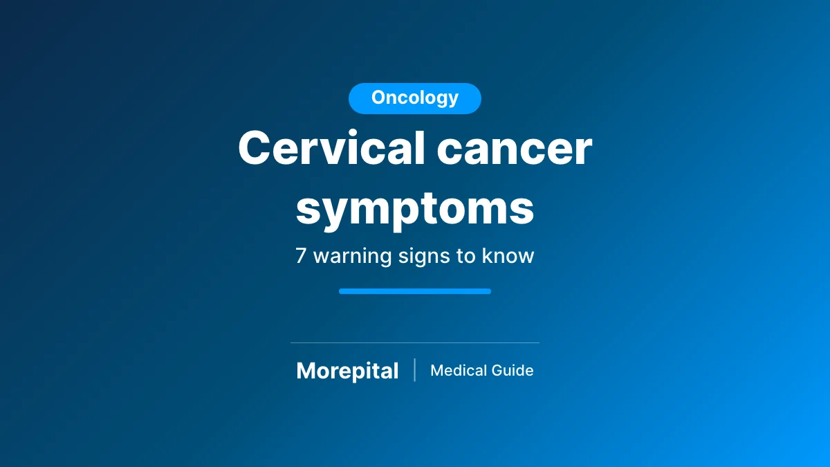 Cervical cancer symptoms