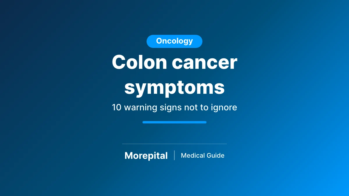 Colon cancer symptoms