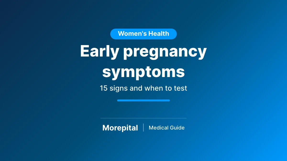 Early pregnancy symptoms