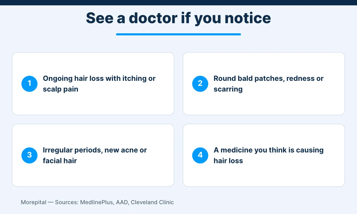 Warning signs of hair loss in women that need a doctor