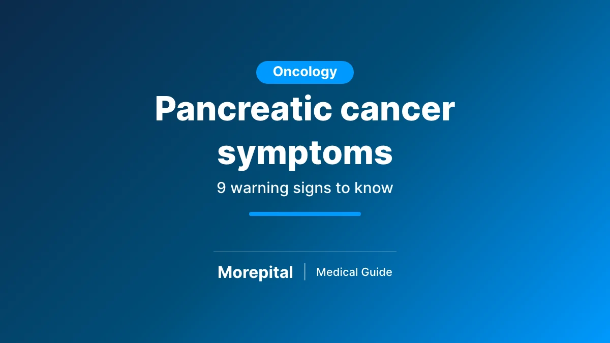 Pancreatic cancer symptoms